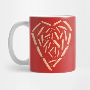 French Fries Lover Heart Mug